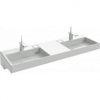 Раковина-столешница JACOB DELAFON TERRACE EXA9112-00 двойная с подсветкой 150x49 Раковина-столешница JACOB DELAFON TERRACE EXA9112-00 двойная с подсветкой 150x49
